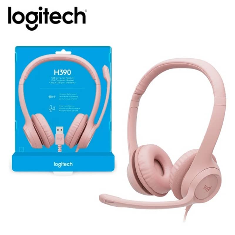 Logitech H390 Headset USB Rose - 981-001280 